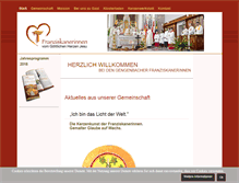 Tablet Screenshot of franziskanerinnen-gengenbach.de